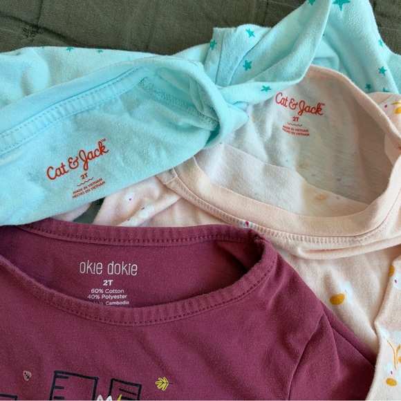 Lot of 3 long sleeve girls’ tees, 2T, GUC - Picture 10 of 11